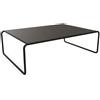 THONET tavolino B 20 B (Nero RAL 9005 - Frassino laccato a poro aperto e acciaio nero opaco) - B20/B-FRASSINO-TP29-BASE-9005-MATT