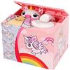 Powerking Salvadanaio con Unicorno che Ruba Monete, Salvadanaio con Monete e Salva Monete Penny Box Giocattolo Compleanno per Bambini e Bambine