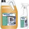 Deter Center Neofort Rapido detergente alcalino per piastre forni e griglie rimuove grasso carbonizzato rapidamente - Confezione : 12 flaconi da ml.750