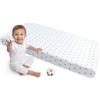 Medi Partners Lenzuola Lettino Neonato 60x120-100% Cotone Lenzuolo con Angoli Culla Coprimaterasso fitted Materassino Sheet Letto Bambino Lenzuolino (Stelle Grigie Su Bianco)