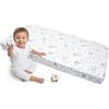Medi Partners Lenzuola Lettino Neonato 60x120-100% Cotone Lenzuolo con Angoli Culla Coprimaterasso fitted Materassino Sheet Letto Bambino Lenzuolino (Radura Con Animali)