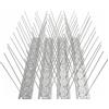 QWORK 4pz x 25cm Spuntoni Anti Uccelli in Acciaio Inox per Tetto Recinzione Balcone - Lunghezza Totale 1 M