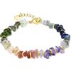 LUXENTER Bracciale LUXENTER in fluorite rifinito in oro giallo 18 carati - Diri