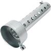Baceyong Silenziatore Di Scarico Moto Argento 45MM, Baceyong 1PC Universale Per Silenziatore Moto Marmitta Deflettore dB Killer Silenziatore Corto (H843640S-KB)