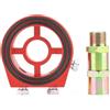 Yosoo Radiatore Filtro Olio Sandwiched, Radiatore Filtro Olio Universale in Alluminio Piastra Sandwich Kit Adattatore per Manometro Pressione Olio per Piastra Sandwich Filtro Olio Piastra Sandwich Olio M20