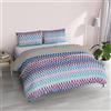 Italian Bed Linen Copripiumino Fantasy, Microfibra Stampata, Frequenze, Doppio