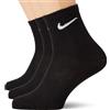 Nike Socks Everyday Ltwt, Calzini Uomo, Nero, S