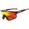 LeKuni Occhiali Ciclismo da sole Uomo Donna, Occhiali Veloci - UV400 Occhiali Sportivi Per Attività All'aria Aperta Mountain Bike Ciclismo Sci Running Bici Mtb Corsa -Rosso