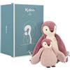 KALOO - Complices - Coppia Peluche da Coccolare Pinguini - Rosa - 15 cm e 25 cm - Doudou dalla Nascita, K212004