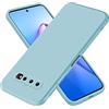 EASSGU Custodia per Samsung Galaxy S10 (4G) (6.1 Inches), Cover Morbida in Silicone TPU - Azzurro