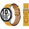 KIMAIXA Cinturino Sportivo Per Samsung Galaxy Watch 3 45Mm/Galaxy Watch 46Mm/Gear S3 Frontier Classic, 22Mm Bracciale In Pelle Cinturino Per Uomo Donna, Jaune Ambre