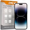 REY Pack 2X Pellicola salvaschermo per iPhone 13 PRO Max (6,7) - iPhone 14 PRO Max (6,7) - iPhone 14 Plus (6,7), Vetro temperato, di qualità Premium