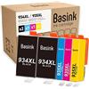 basink Cartuccia d'inchiostro compatibile con HP 934 935 XL Pack 5 per Officejet Pro 6230 6830 6820 6812 6815 6835 6810