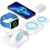 zerotop Caricatore Wireless Pieghevole 3 in 1, Supporto di Ricarica Magnetico Compatibile con iPhone 15 14 13 12 11 Pro Max/Mini/XS/XR Wireless Charger per iWatch 9 2/8/7/6/SE/5/4, AirPods Pro/2/3