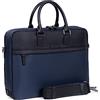 Hexagona BOLSO, Borsa con Manico Lungo Uomo, Blu/Nero Citizen, L : 38,5 x h : 29 x P : 8 cm