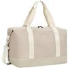ECOHUB Bagaglio a Mano Easyjet 45x36x20, 30L Borsa Pieghevole da Viaggio, Borsone Palestra Uomo Donna con Tasca Impermeabile, borsa sportiva grande, Borse Aereo, Brevetto Pendente(Beige)