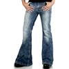 COMYCOM Jeans da Uomo Impact Star Random 70 Look Pantaloni Mittellblau W34/L32