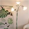 minifair Lampada Da Terra A Spirale Verde,Piantana Lampada Da Terra In Metallo Europea Fai-Da-Te,Piantana Moderna Adatta Per Soggiorno,Camera Da Letto,Sala Studio,170 Cm,Inclusa Lampadina
