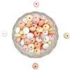 Oulitigy 12mm 50pc Perline Di Silicone Piattino Rosa Sciolto Per Braccialetto Fai Da Te Neckalce
