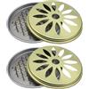 JTKREW 2 Set Porta Zampironi Portatili in Acciaio Inox-Ideali per Casa,Campeggio e Viaggi-Anti-Zanzara con Porta Bobina Repellente e Porta Incenso,Perfetti per l'Utilizzo in Esterno