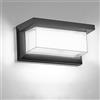 Audor Applique da Esterno LED, 18W IP65 Impermeabile Moderno Lampade Esterno, Luci da Esterno Parete, per Balcone, Terrazzo Corridoio, Giardino, Decorazioni Esterne Luce (Bianco Freddo)