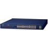 PLANET GSW-2620HP switch di rete Non gestito 10G Ethernet (100/1000/10000) Supporto Power over (PoE) 1U Blu [GSW-2620HP]