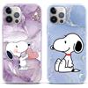PBNDJVG [2 pezzi] Marmo Cover per iPhone 12/iPhone 12 Pro 6,1, Cartoon Snoopy Anime con Pattern Silicone Custodia,TPU Antiurto Kawaii Disegni Animato Protettivo Bumper Case