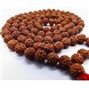 11 mm LAB CERTIFICATE 5 Mukhi RUDRAKSHA Rudraksh Mala ROSARIO 108+1 Big Beads...