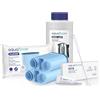 Aquafloow Set di Manutenzione Compatibile con Saeco/Philips Macchina da Caffè Automatica | 2x Filtro Acqua di Ricambio AquaClean, Pastiglie di Pulizia 10x2g, Decalcificante 250ml, Spazzola, Grasso