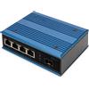 Digitus DN-651131 switch di rete Fast Ethernet (10/100) Supporto Power over Ethernet (PoE) Nero, Blu