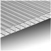 EZOOZA Lastra policarbonato alveolare da 1500 x 700 x 4 mm - Trasparente