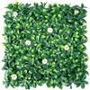 Goplus - Siepe finta artificiale Anti-UV con foglie di edera, siepe artificiale con foglie ornamentali per arredo esterni, recinzioni ringhiere