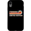 Customized Last Name Gifts Matching Fami Custodia per iPhone XR FERRARO Surname Retro Vintage 80s 90s Birthday Reunion