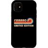 Customized Last Name Gifts Matching Fami Custodia per iPhone 11 FERRARO Surname Retro Vintage 80s 90s Birthday Reunion