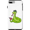 Nerd Libro Custodia per iPhone 7 Plus/8 Plus Serpente Nerd Libro Occhiali