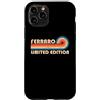 Customized Last Name Gifts Matching Fami Custodia per iPhone 11 Pro FERRARO Surname Retro Vintage 80s 90s Birthday Reunion