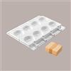 LUCGEL SRL 1 Pz Set 2 Stampi GEL07 MR.FUNNY con 50 Stecchi in Legno per Gelato Smile Dm 83H22,5 mm