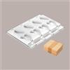 LUCGEL SRL 1 Pz Set 2 Stampi GEL03 HEART IC con 50 Stecchi in Legno per Gelato Forma Cuore 85x91H23 mm