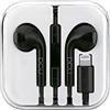 DCU TECNOLOGIC, Cuffie per iPhone/iPad, con microfono e controllo del volume, suono stereo, nero