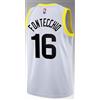 CANOTTA/JERSEY DA COLLEZIONE-BASKET NBA-UTAH JAZZ-FONTECCHIO-BIANCA