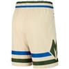 PANTALONCINI/SHORTS COLLEZIONE ADULTO-BASKET-MILWAUKEE BUCKS-ANTETOKOUNMPO-CREMA