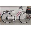 Esperia Bicicletta - City Bike - donna - raggio 28'' - rosa - bianco - Esperia