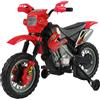 HOMCOM Moto Elettrica per Bambini 3-6 Anni con Ruote di Sostegno in Plastica PP