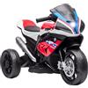 HOMCOM Moto per Bambini 18-60 Mesi con Fari Musica e Pedali in PP Metallo