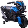 HOMCOM Moto Elettrica per Bambini 6V con Fari e Clacson Blu