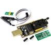 TECNOIOT CH341A 24 25 Series EEPROM Flash BIOS USB Programmer with Software & Driver + SOIC8 SOP8 Clip Adapter module