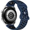 MroTech Compatibile con Samsung Gear S3 Frontier/Galaxy Watch 46mm/Galaxy 3 45mm Cinturino 22 mm di Ricambio per Stratos/Stratos2/2/2S/Pace/GTR 47mm/GTR 2/GTR 2e Braccialetto Silicone Banda-Blu/Nero