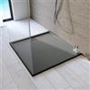 DEGHI Piatto doccia 90x90 cm grigio scuro effetto pietra riducibile - Block