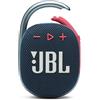 JBL CASSA MINI SPEAKER CLIP 4 BLUE PINK ALTOPARLANTE PORTATILE BLUETOOTH BLU/ROSA