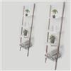 DRULINE Mensola Scaletta di Legno Biblioteca Decorazione Scaffale per Fiori Cantina da Bagno a Scala Stufenregal Cucina in Armadio Freestanding, Mensola, con 4 Suolo 168x42x37cm